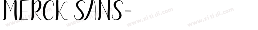 Merck Sans字体转换
